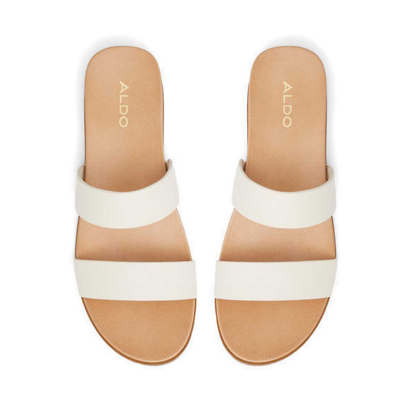 Aliawen Women's Flat Sandals - White