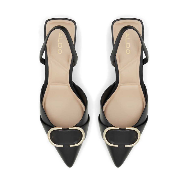 Otylia Women Slingback Heeled Shoes - Black