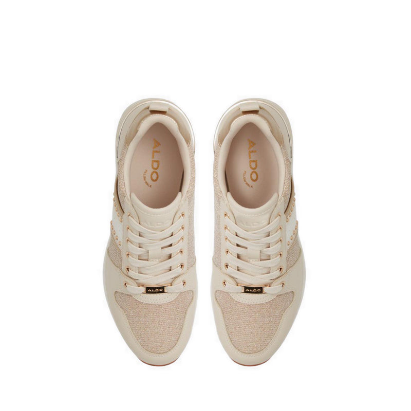 Aldo รุ่น Rongan รองเท้าผ้าใบส้นลิ่มผู้หญิง - สีทอง