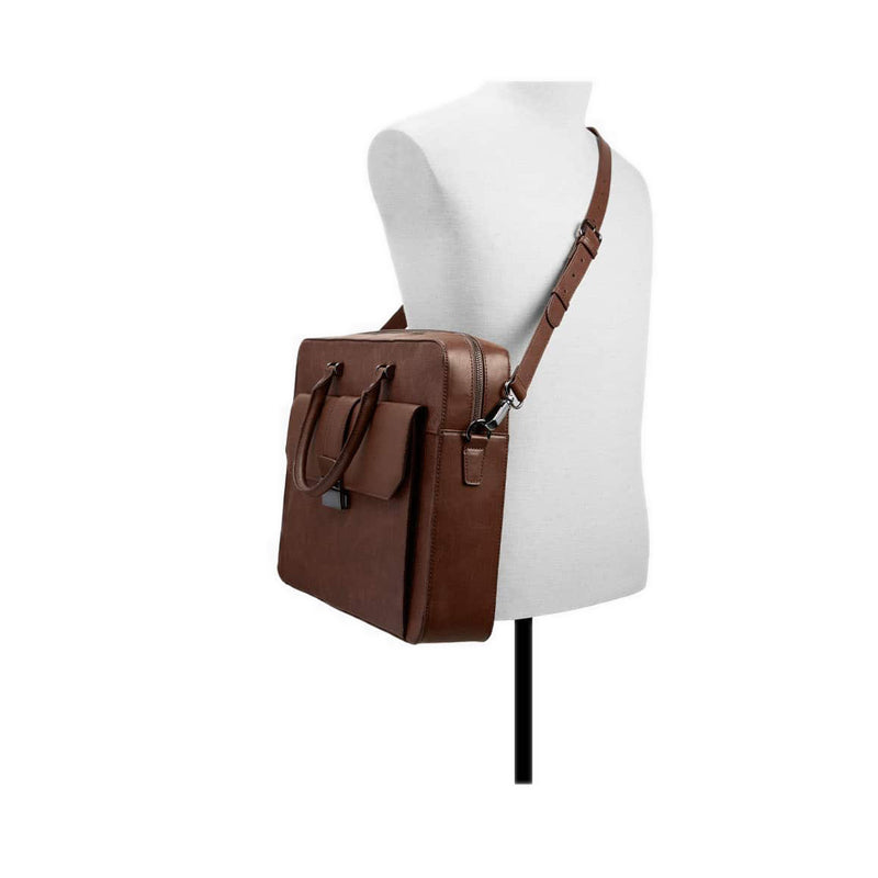 Vermon Men's Laptop Bag - Brown