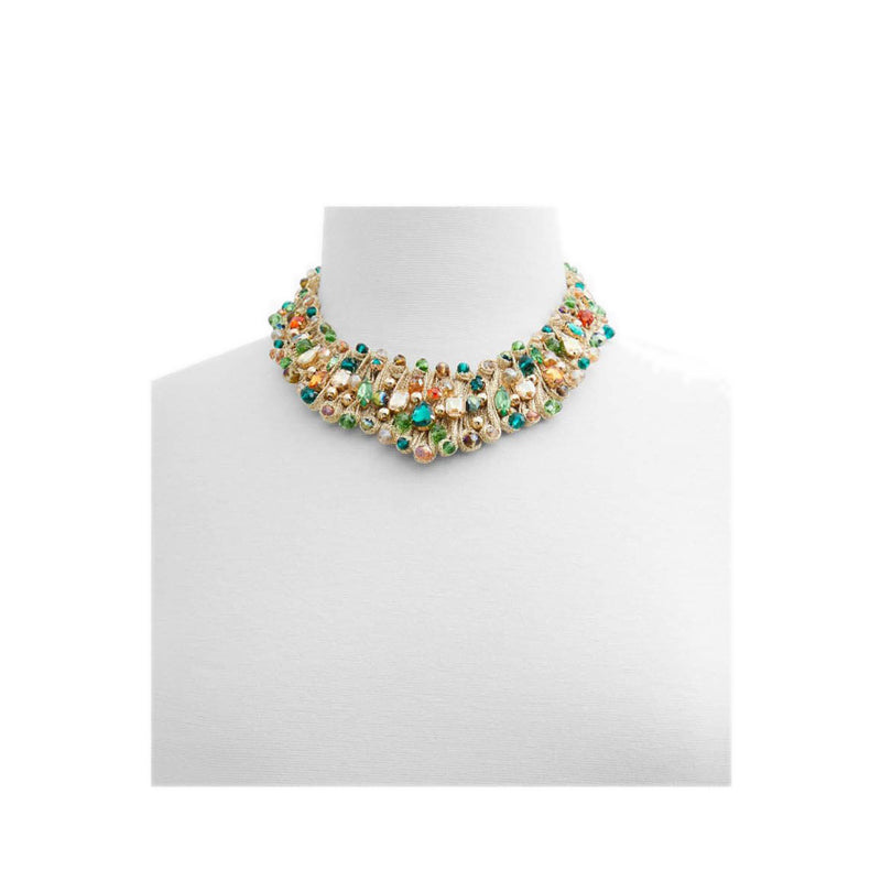 Aldo Model Miniarvane Size Women's Necklace - Dark Green