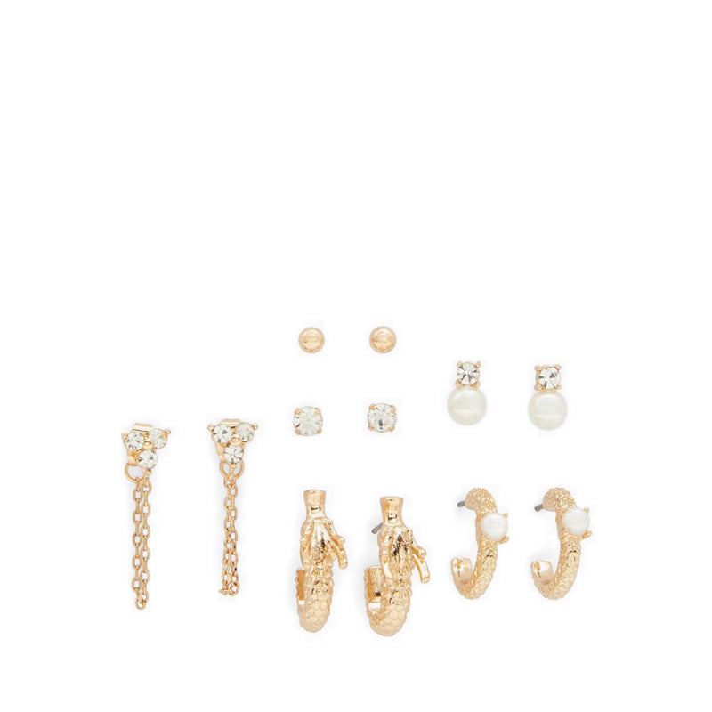 Aldo Embers Women's Earring Set - Gold-Clear Multi