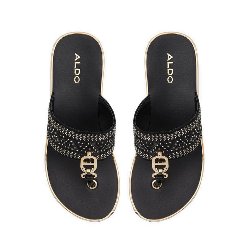 Aldo รุ่น Fassbider รองเท้าแตะชายหาดส้นสูง ผู้หญิง - สีดำ