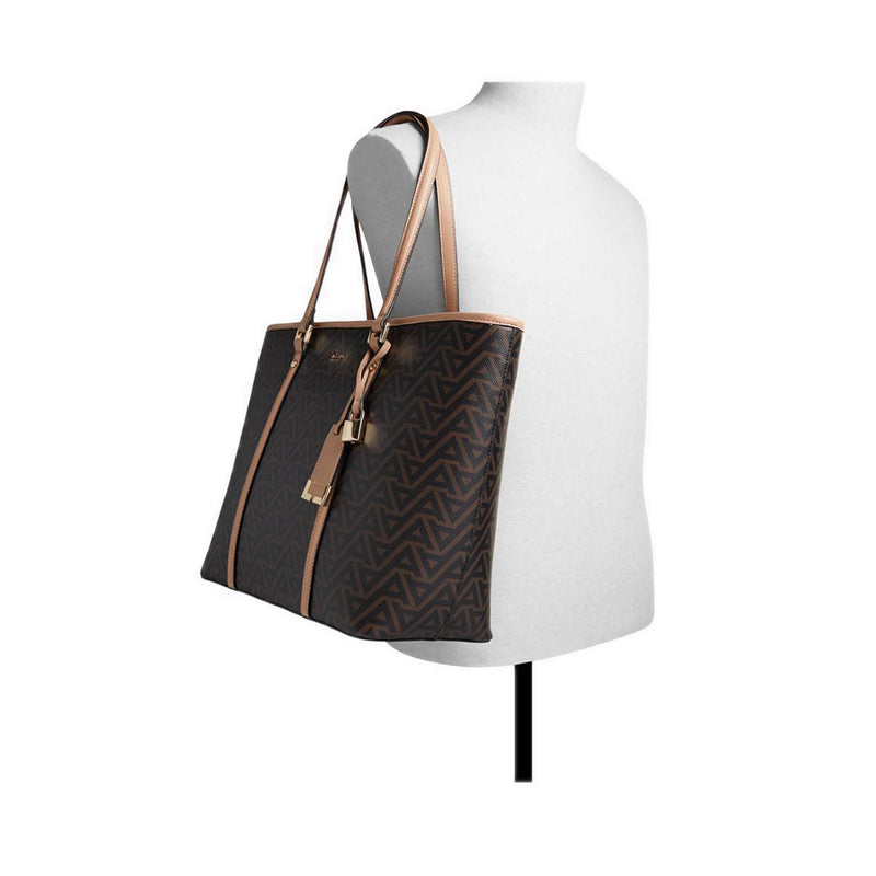 ELAMARYN Women's Tote Bag - BROWN MULTI