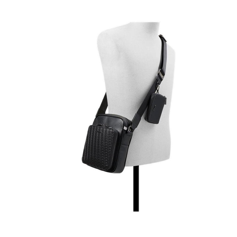 Maximilian Men's Crossbody Bag - Open Black