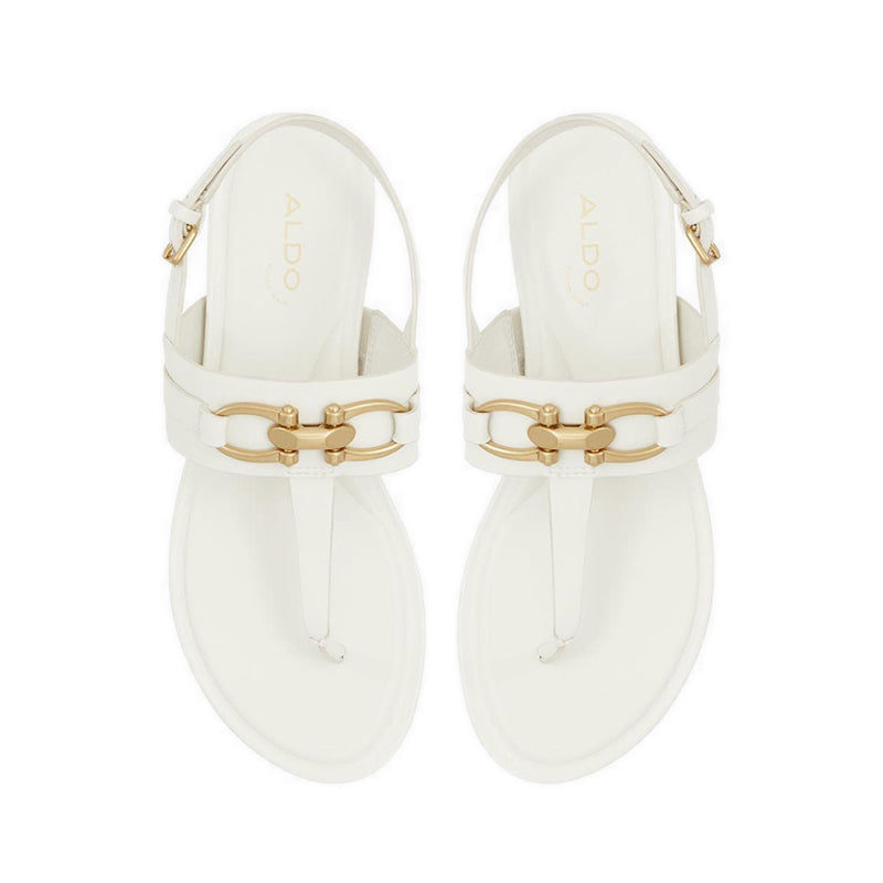 Afoetha Women's Flat Sandals - White/Bone