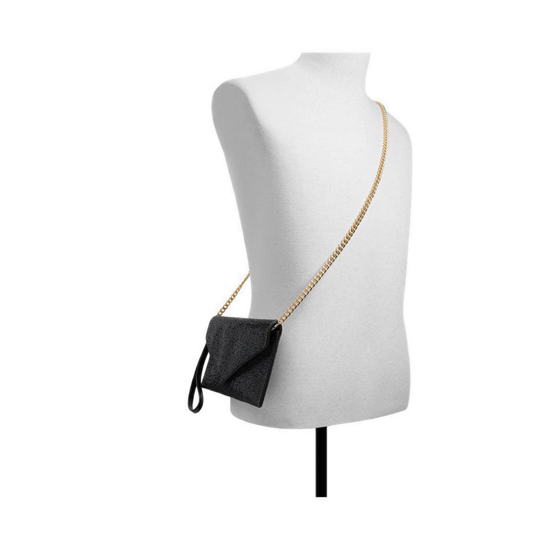 MALLASVE Women's Evening Clutch and Handbag - Black