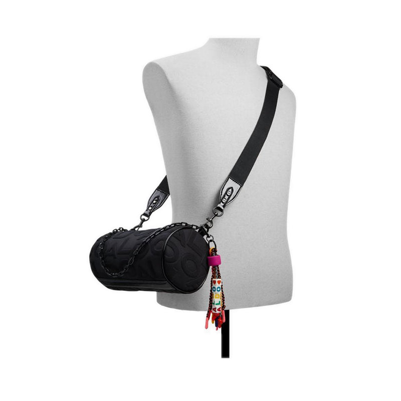 รุ่น Eviebarrel กระเป๋าทรงถังผู้หญิง - สี Open Black