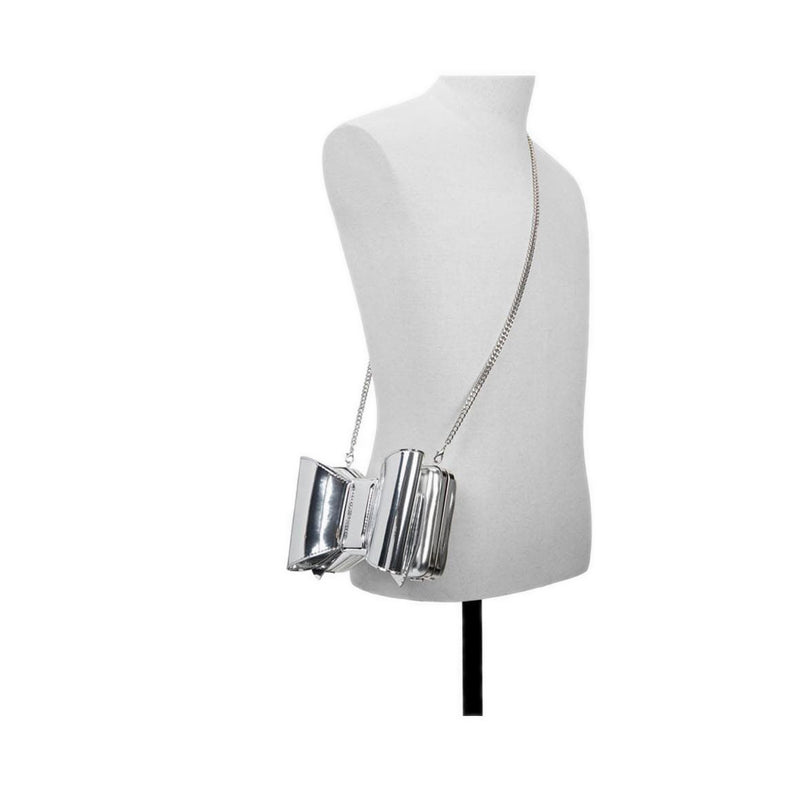 รุ่น BOWBAGX_SE กระเป๋าคลัทช์ผู้หญิง - สีเงิน