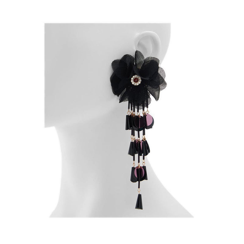 FLOWERDAZZLE Women's Earrings - Black