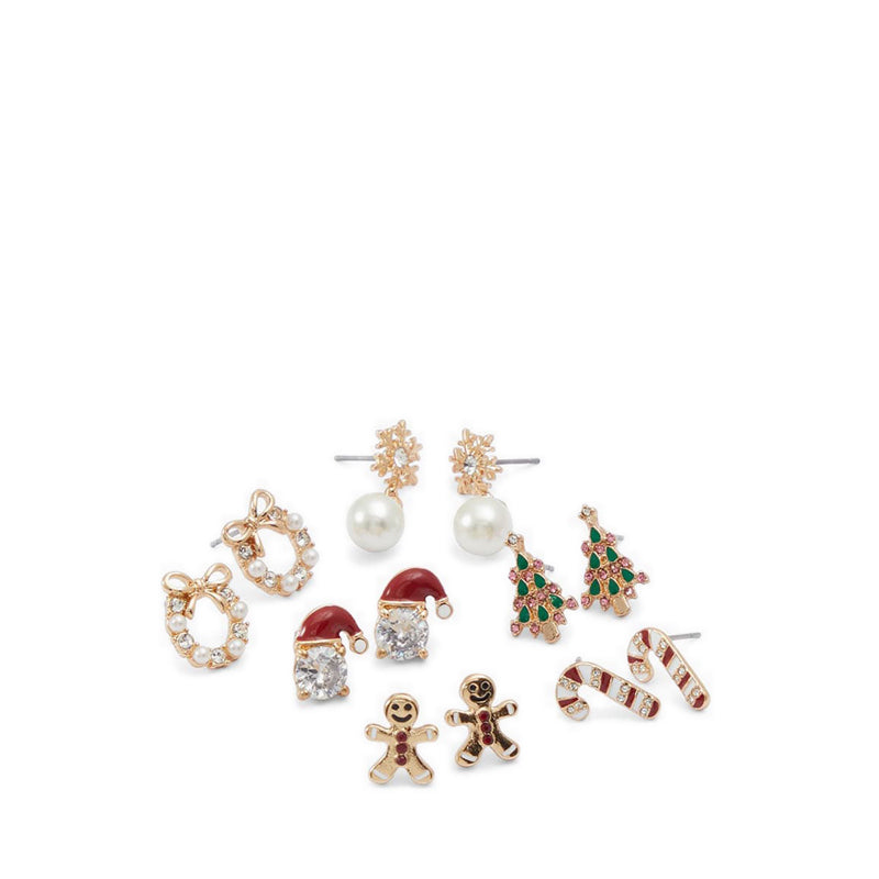 รุ่น FESTIVE_SE ต่างหูผู้หญิง - สีแดง