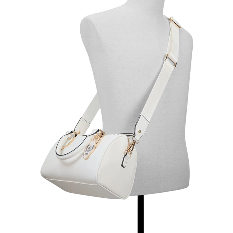 Guinevere model, cylindrical bag - white