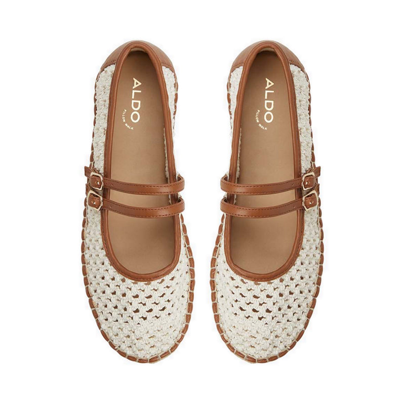 Aldo Summerfling Women's Slip-on Ballet Shoes, White/Bone