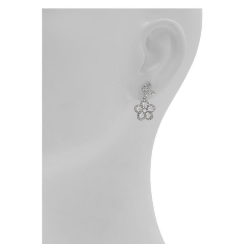 Aldo Breezeway Earrings - Silver/Clear Multi
