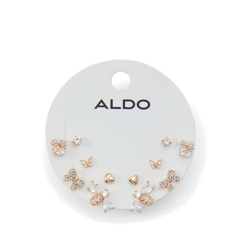 Aldo Cocquettes Women's Earrings, Gold/Clear Multi