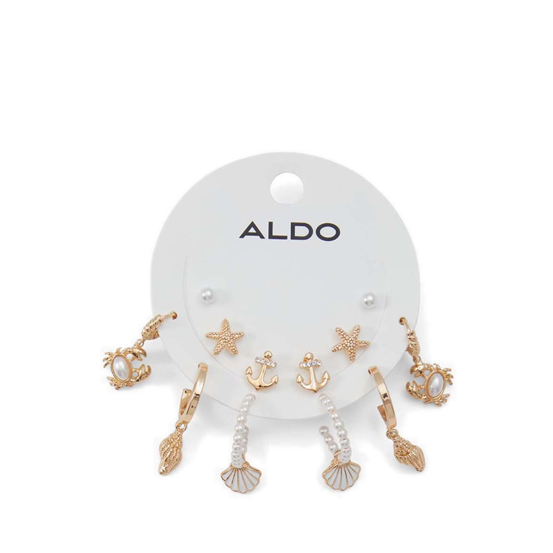 Aldo รุ่น Myanchor ต่างหูผู้หญิง สีทอง/Clear Multi