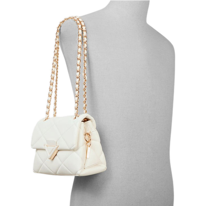 Lunaria model shoulder bag - white