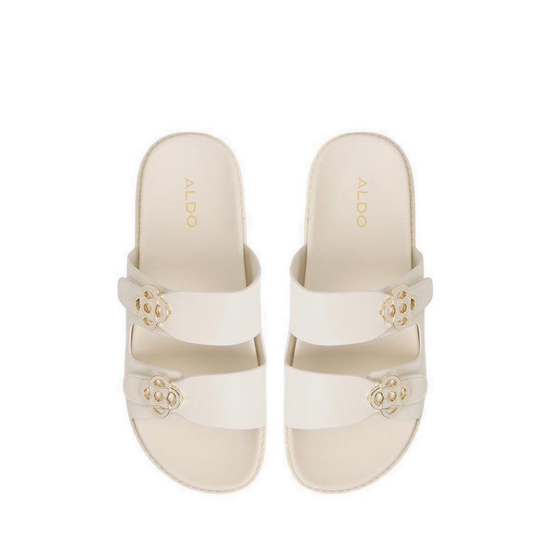 Aldo รุ่น Delainey รองเท้าแตะฟุตเบด ผู้หญิง - สี White/Bone