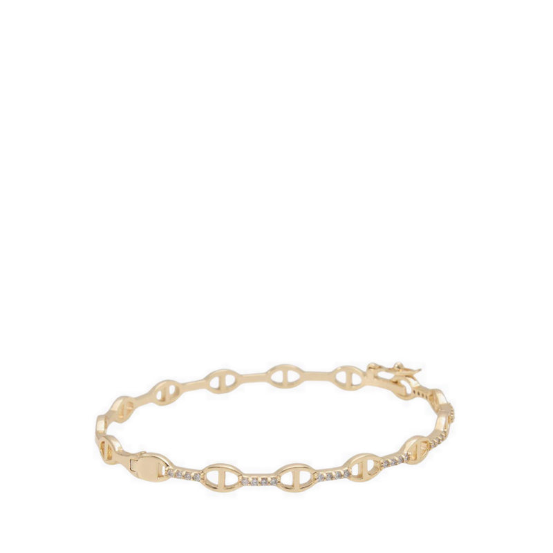 รุ่น Rosallie กำไล - สี Gold/Clear Multi