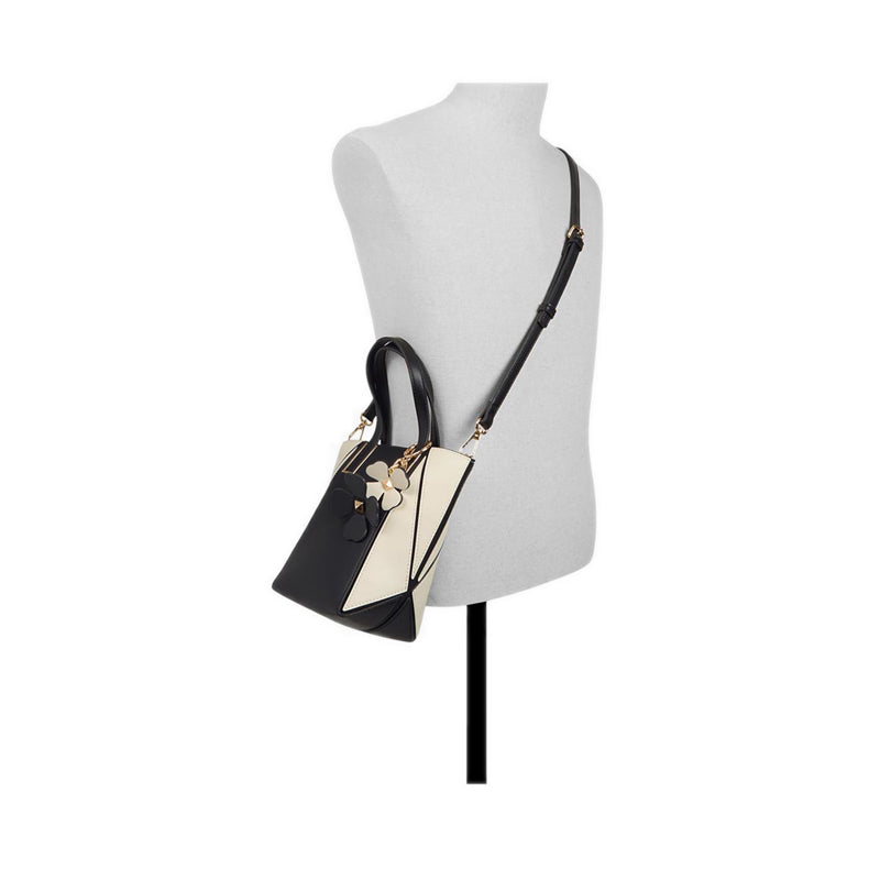 Aldo รุ่น Smallprismaกระเป๋าโท้ท กระเป๋าทรง Satchel ผู้หญิง - สี Black/White
