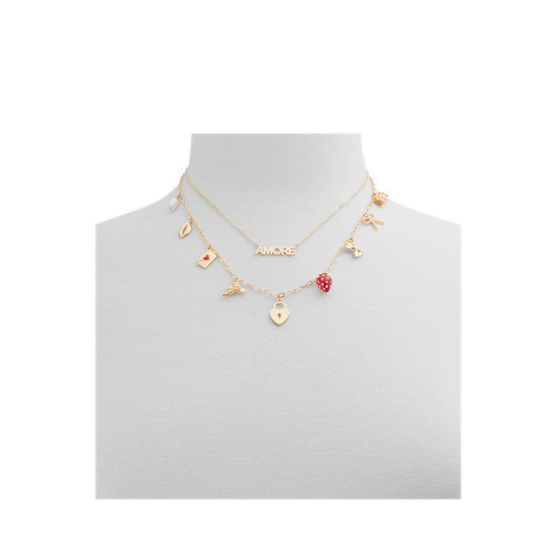 Aldo รุ่น Lovecharmed สร้อยคอผู้หญิง - สีแดง