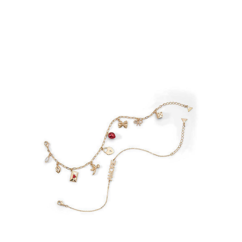Aldo รุ่น Lovechain สร้อยข้อมือผู้หญิง - สีแดง