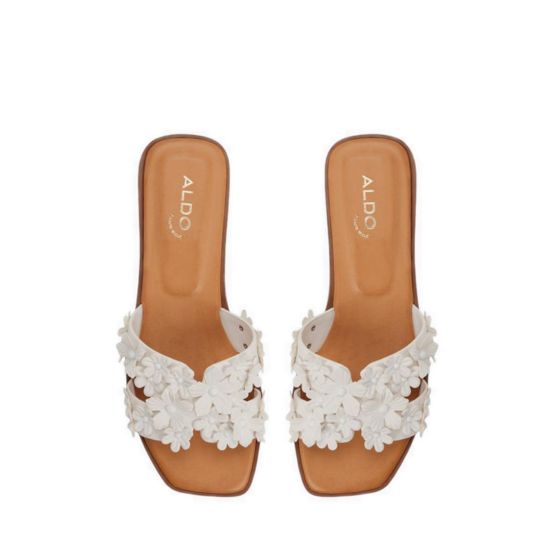 Aldo รุ่น Itsandal รองเท้าแตะส้นแบนผู้หญิง - สี Open White