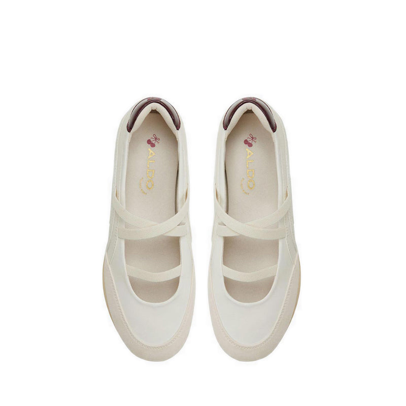 Aldo รุ่น Arabesque รองเท้าบัลเล่ต์ผู้หญิง - สี White Combo