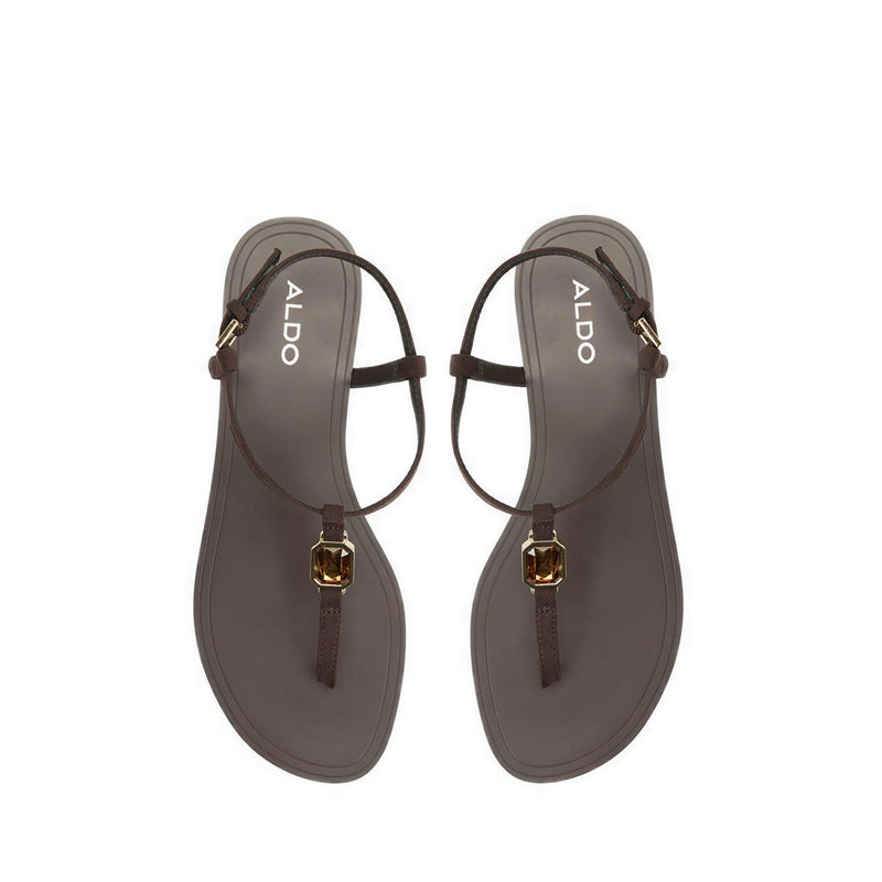 Aldo รุ่น Sandstone รองเท้าแตะผู้หญิง - สี Dark Brown