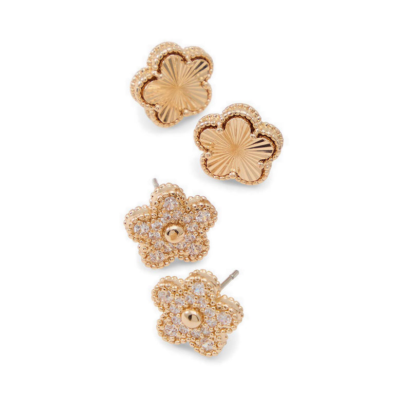 รุ่น Eloisse ต่างหูผู้หญิง - สี Gold/Clear Multi