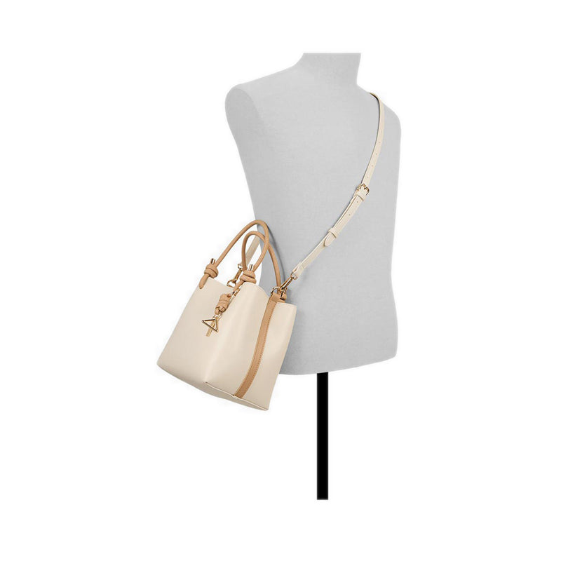 รุ่น Evielily กระเป๋าทรง Satchel ผู้หญิง - สี Tan Combo