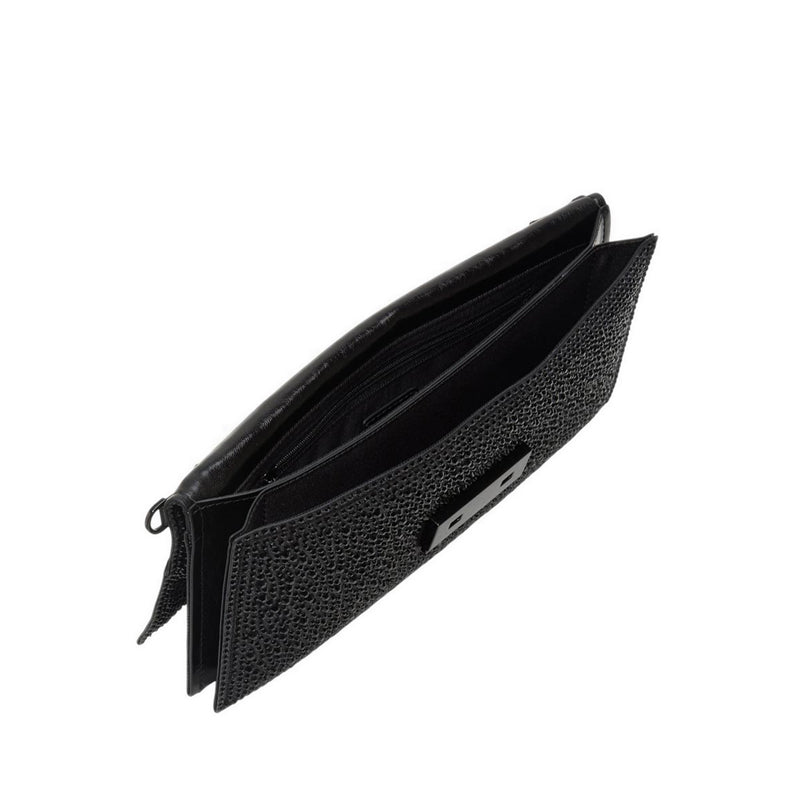 รุ่น Deandria กระเป๋าคลัตช์ ผู้หญิง - สี Black/Black