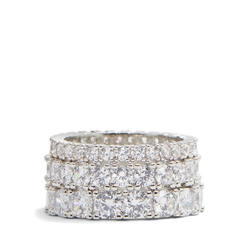 รุ่น Uniawen แหวนผู้หญิง - สี Silver/Clear Multi