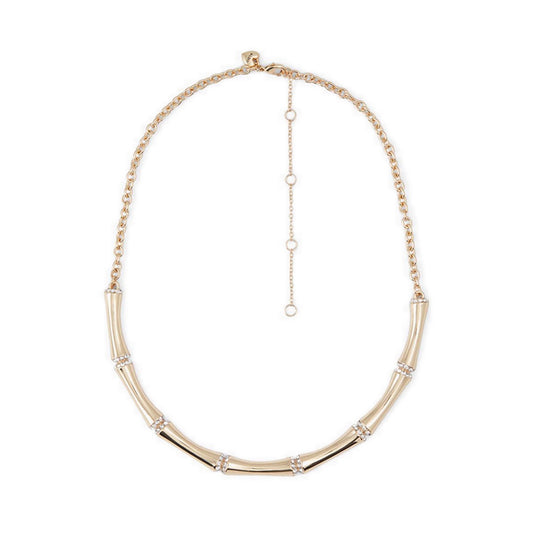 ADEDRIDAN model women's necklace - GOLD/CLEAR MULTI color