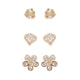 รุ่น FULVUS ต่างหูผู้หญิง - สี GOLD/สี CLEAR MULTI