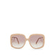 LESNEWTH Women's Sunglasses - NUDE NATURAL