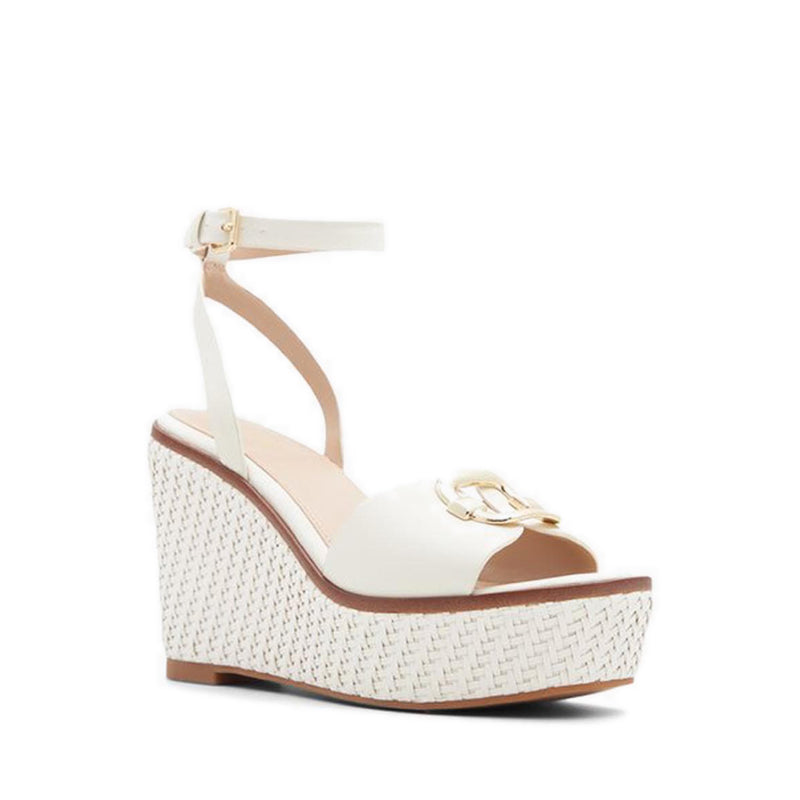 Aldo รุ่น Carrabriria รองเท้าแตะส้นเตารีดผู้หญิง - สี Open White