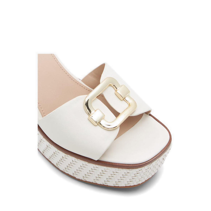 Aldo รุ่น Carrabriria รองเท้าแตะส้นเตารีดผู้หญิง - สี Open White