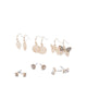 GALALECIEN Women's Earrings - GOLD/CLEAR MULTI