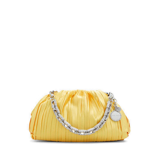 ALMASA Women's Evening Clutch and Handbag - MEDIUM YELLOW