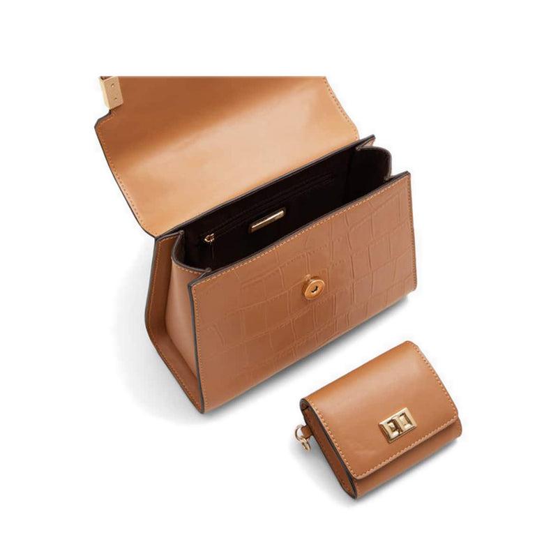 Aldo รุ่น Porsha กระเป๋าถือมีหูหิ้วด้านบน  - สีน้ำตาล