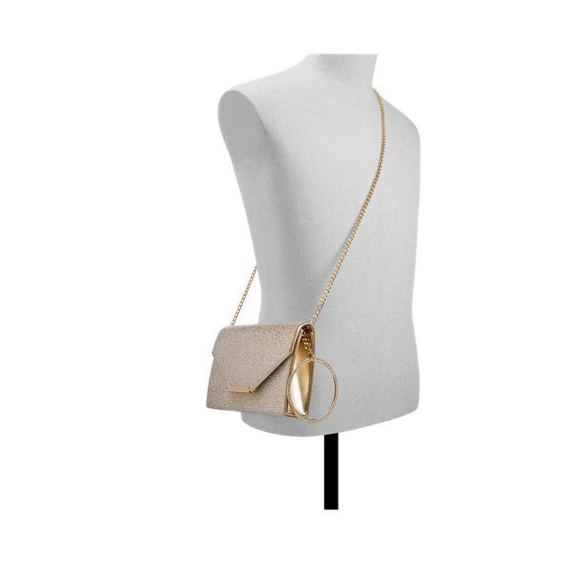 WELTER Women's Evening Clutch and Handbag - Gold