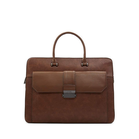 Vermon Men's Laptop Bag - Brown