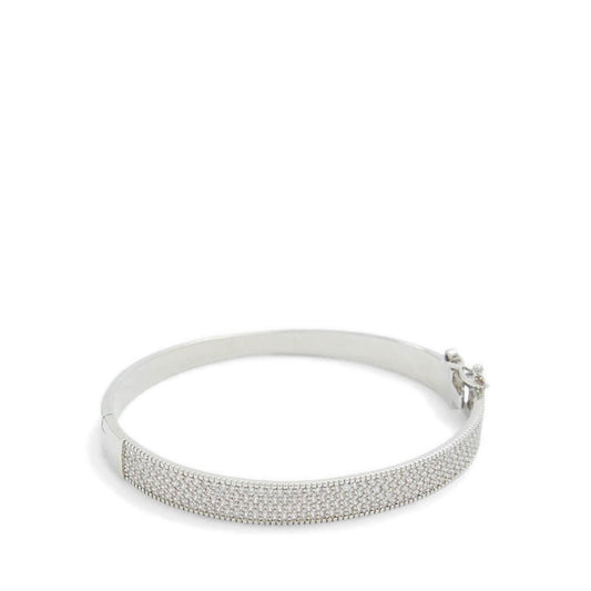Aldo รุ่น Blinggcuff กำไลข้อมือผู้หญิง - สีเงิน-Clear Multi