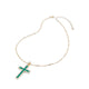 SHADFORTH model, men's necklace, dark green