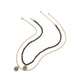 ANDREWW model, men's necklace, brown