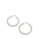 Aldo Model D100Plhoops Women's Hoop Earrings - Silver-Clear Multi