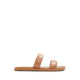Krios Women's Flat Sandals - Dark Beige