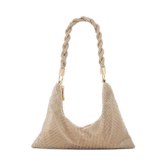 MARLYSA Women's Evening Clutch and Handbag - Gold