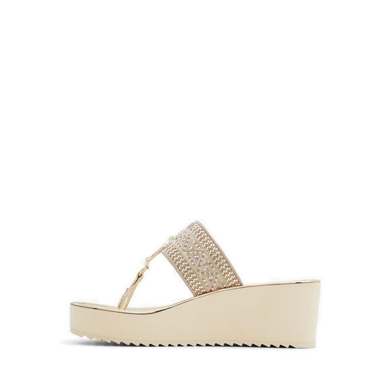 Aldo รุ่น Fassbider รองเท้าแตะชายหาดส้นสูง ผู้หญิง - สีทอง